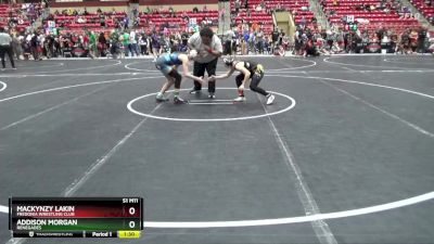 110 lbs Quarterfinal - Addison Morgan, Renegades vs Mackynzy Lakin, Fredonia Wrestling Club