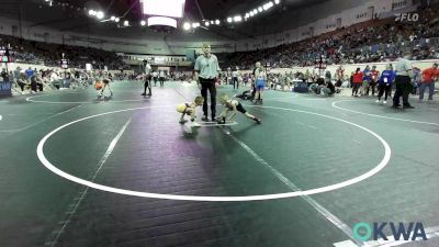 46 lbs Consi Of 16 #1 - Nicolas Johnson, Locust Grove Youth Wrestling vs Thomas Sandlin, Vian Wrestling Club