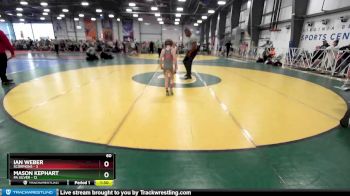 60 lbs Rd# 6- 9:00am Saturday Final Pool - Mason Kephart, PA Silver vs Ian Weber, Scorpions