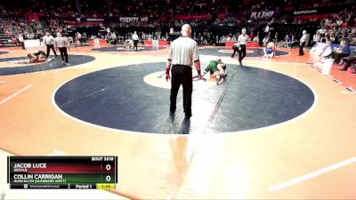 3A 165 lbs Semifinal - Collin Carrigan, Glen Ellyn (Glenbard West) vs Jacob Luce, DeKalb