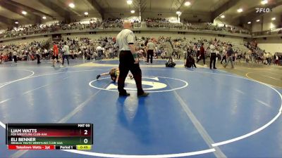 55 lbs 3rd Place Match - Eli Benner, Sedalia Youth Wrestling Club-AAA vs Liam Watts, Fox Wrestling Club-AAA