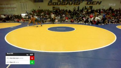 218 lbs Semifinal - Cash Henderson, Woods Cross (UT) vs Coby Merrill, JW North