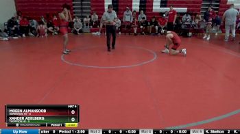 126 lbs Round 2 (12 Team) - Xander Adelberg, Thompson HS vs Moeen Almansoob, Homewood Hs