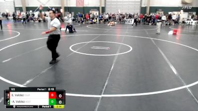 165 lbs Semifinal - Aaden Valdez, Adams State vs Elijah Valdez, Colorado State University - Pueblo