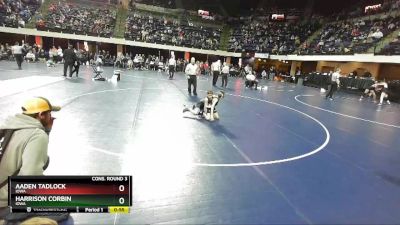 59 lbs Cons. Round 3 - Aaden Tadlock, Iowa vs Harrison Corbin, Iowa