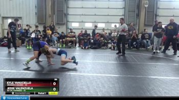 96 lbs Round 3 - Kyle Yanuciello, Vougar`s Honors vs Jesse Valenzuela, So Cal Hammers