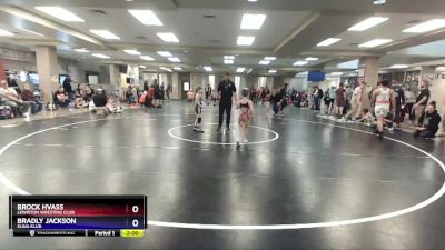 62 lbs Round 3 - Brock Hvass, Lewiston Wresting Club vs Bradly Jackson, Kuna Klub