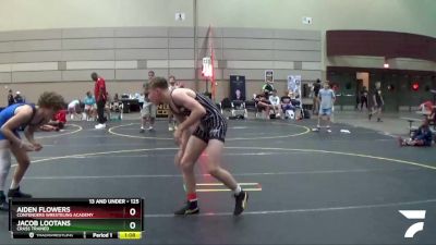 125 lbs Semifinal - Aiden Flowers, Contenders Wresteling Academy vs Jacob Lootans, Crass Trained