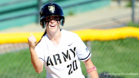 Kasey McCravey Leaps Over Catcher to Advance to Patriot League Championship