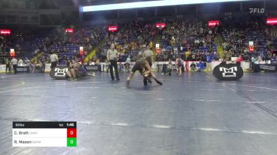 90 lbs Round Of 32 - Carter Brett, Canon-McMillan vs Rohn Mason, Berwick