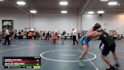 200 lbs Champ. Round 1 - Braylen Meeuwsen, Michigan Grappler RTC vs Joseph Maturen, Swan Valley