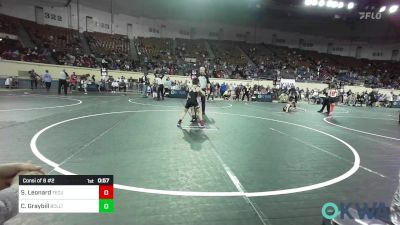 66 lbs Consi Of 8 #2 - Samuel Leonard, Tecumseh Takedown Club vs Colton Graybill, Bridge Creek Youth Wrestling