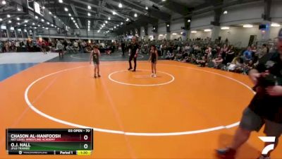 70 lbs Quarterfinal - Chason Al-Hanfoosh, NXT Level Wrestling Academy vs O.j. Hall, Jflo Trained