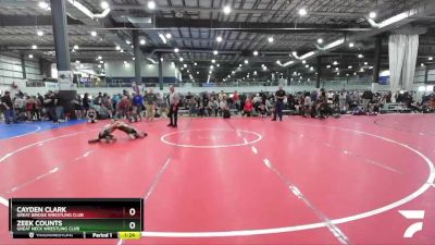 72 lbs Round 1 - Cayden Clark, Great Bridge Wrestling Club vs Zeek Counts, Great Neck Wrestling Club