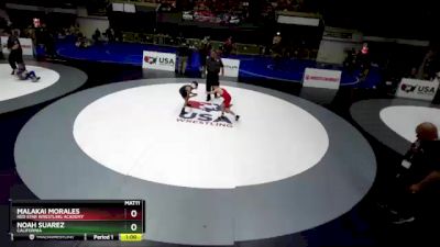 67 lbs Cons. Round 1 - Noah Suarez, California vs Malakai Morales, Red Star Wrestling Academy