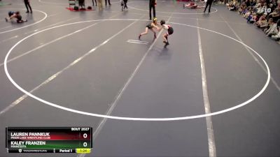 Quarterfinal - Lauren Pannkuk, Prior Lake Wrestling Club vs Kaley Franzen, Minnesota