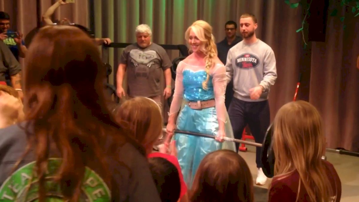 Elsa Deadlifts 405lb For Kids Fundraiser