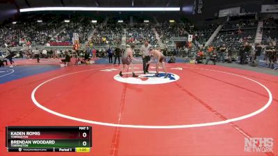 3A-150 lbs Cons. Round 3 - Brendan Woodard, Torrington vs Kaden Romig, Torrington