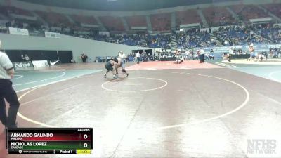 4A-285 lbs Semifinal - Armando Galindo, Mazama vs Nicholas Lopez, Cascade