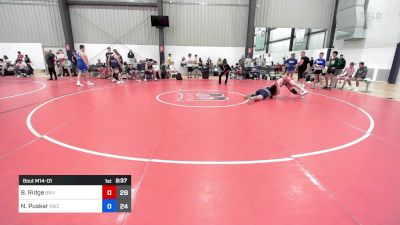 77 kg Rr Rnd 1 - Brendan Ridge, Blue Wave 2 vs Nick Puskar, Knights Wrestling Club