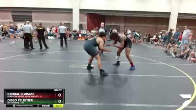 220 lbs Round 1 (6 Team) - Ezekial Shabazz, Glasgow Wrestling Academy vs Diego Pelletier, KY Extreme