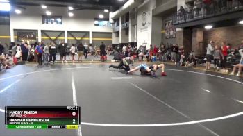118 lbs Round 1 (6 Team) - Maddy Pineda, Lady Luck vs Hannah Henderson, Missouri Black