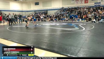 132 lbs Quarterfinal - Landon Robideau, St. Michael-Albertville vs Ben Brennan, Prior Lake