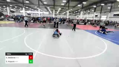 109 lbs Round Of 16 - Estevan Balderas, Bear WC vs Erik Aispuro, Hyperbolic WC