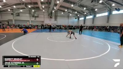 92 lbs Semifinal - Barrett Bradley, West Texas Grapplers Wrestling Club vs Omar Gutierrez Jr., Vici Wrestling Club