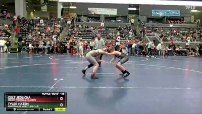 95 lbs Cons. Round 1 - Colt Jedlicka, Sebolt Wrestling Academy vs Tyler Hazen, Powerhouse Wrestling Club