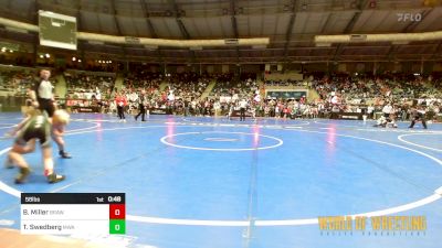 58 lbs Round Of 32 - Boone Miller, Brawlers Wrestling Club KS vs Theodore Swedberg, Moen Wrestling Academy