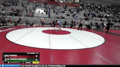 66 lbs Quarterfinal - Kaili Manuel, MI vs Flor Parker-Borrero, WA