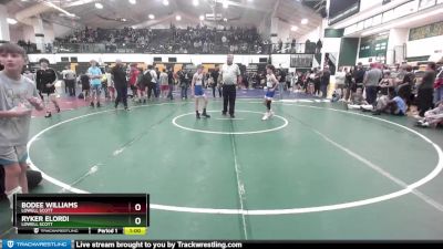 85 lbs Cons. Semi - Ryker Elordi, Lowell Scott vs Bodee Williams, Lowell Scott