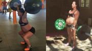 9-Months-Pregnant CrossFitter Still Lifting More Than 100 Pounds