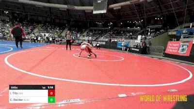 64 lbs Round Of 16 - Isley Tito, Oklahoma Wrestling Academy vs Colten Becker, Black Fox Academy