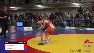 57kg 1st Place Match - Olivia Mathezer, Alberta Elite Women`s WC vs Payton Shields, Lethbridge Amateur WA
