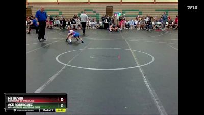 56 lbs Round 3 - Ace Rodriguez, Williamsburg Wrestling Club vs Mj Guyer, Northeast Jr Wrestling