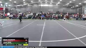 120 lbs Round 1 (4 Team) - Brady Peterson, Dakota Hillbillies vs Gavin Risse, South Dakota Fury