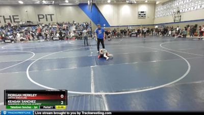 42 lbs 1st Place Match - Keagan Sanchez, Sanderson Wrestling Academy vs Morgan Merkley, Uintah Wrestling