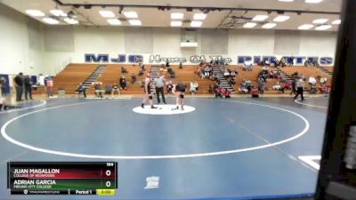 184 lbs 3rd Place Match - Adrian Garcia, Fresno City College vs Juan Magallon, College Of Redwoods