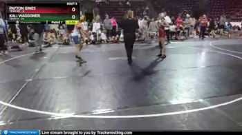 G-85 lbs Round 2 (4 Team) - Payton Gines, Team WY vs Kali Waggoner, Team ID