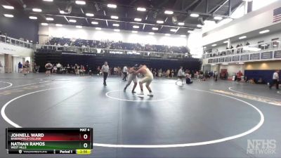 285 lbs Cons. Round 4 - Nathan Ramos, West Hills vs Johnell Ward, Bakersfield College