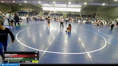 120 lbs Round 4 - Jazzman Khoundet, Stallions Wrestling Club vs Arisna Stott, Cedar Valley