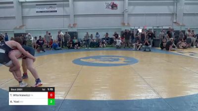 152-C lbs Round Of 32 - Tristan Wtorkiewicz, PA vs Asa Yost, WV