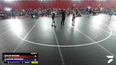 106 lbs Round 3 - Taylor Whiting, WI vs McKenzie Simonson, WI