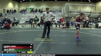 90 lbs Round 5 (6 Team) - Jacinto Lopez, Ares vs Cruz Orueta, Elite Athletic Club