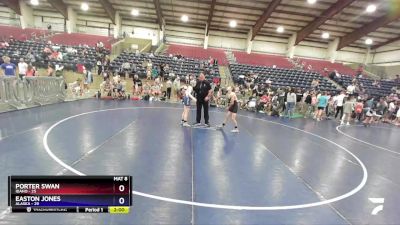 92 lbs Round 5 (6 Team) - Porter Swan, Idaho vs Easton Jones, Alaska