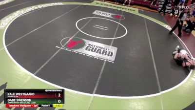 106 lbs Quarterfinal - Gabe Swenson, Zimmerman Wrestling Club vs Kale Westgaard, Minnesota