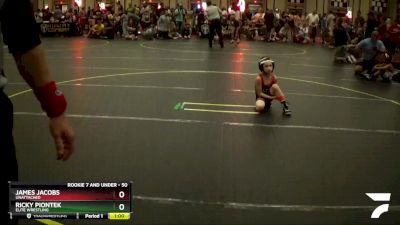 50 lbs Round 4 - Ricky Piontek, Elite Wrestling vs James Jacobs, Unattached