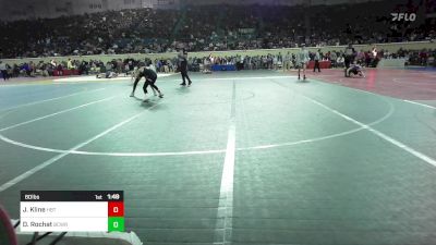 80 lbs Round Of 16 - Jett Kline, Hobart vs Daniel Rochat, Bridge Creek Wrestling